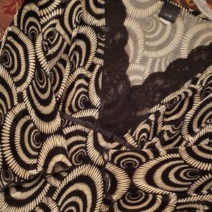 j.t.b. Crinkle Dress Shirt Blouse - Size L Large